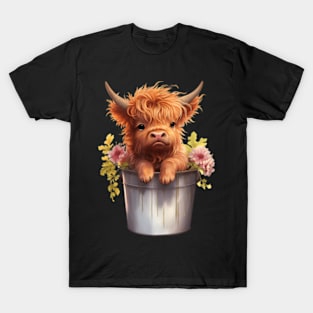 Image Of A Lovely Miniature Scottish Cow T-Shirt